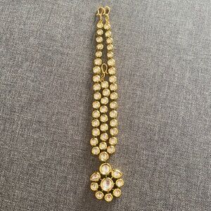 Teeka Pakistani/Indian Jewelry Headpiece Hanging Head Chain